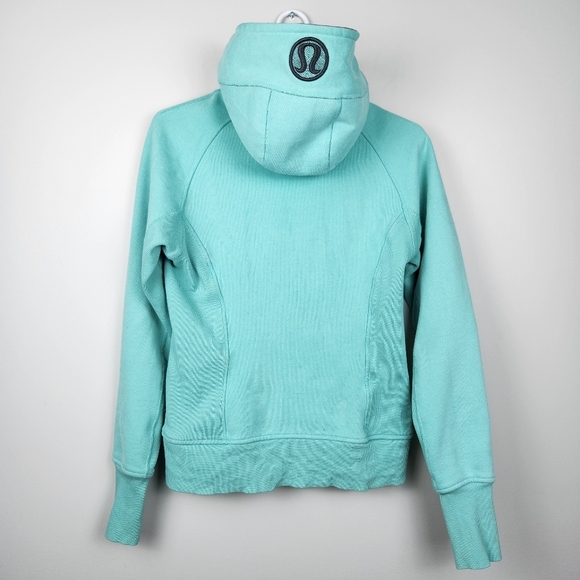 Lululemon Scuba Hoodie Hooded Sweatshirt Tiel Size 8 Fits Medium Cozy Comfy - Picture 2 of 12